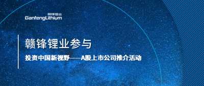 凯发锂业参与“投资中国新视野——A股上市公司推介活动”